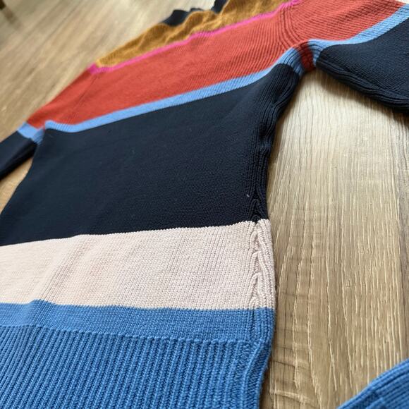 Derek Lam 10 Crosby Striped Colorblock Sweater Womens Small Wool Knit - Picture 11 of 15